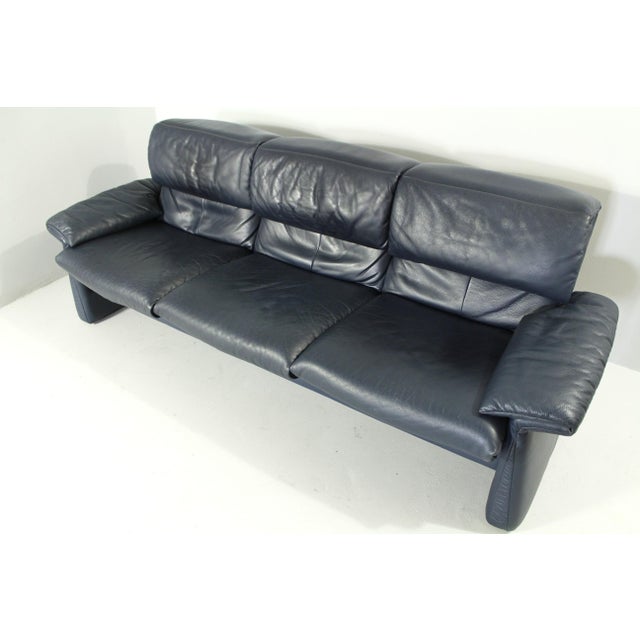 Three-Seater Leather Sofa from Erpo Int., 2000s For Sale - Image 6 of 18
