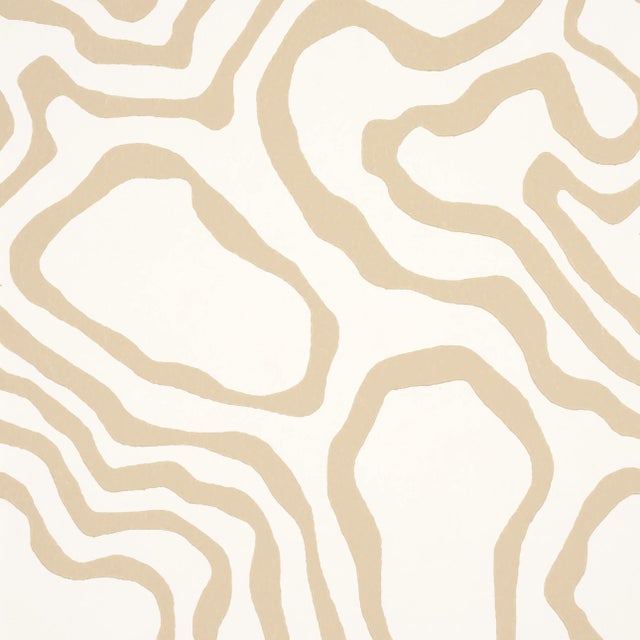 Schumacher Defeo Wallpaper In Sand For Sale