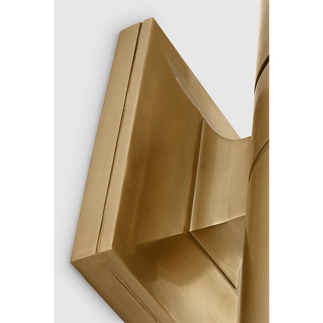 Visual Comfort Chapman & Myers for Visual Comfort Signature Provo 14" Canister Light in Antique-Burnished Brass For Sale - Image 4 of 10