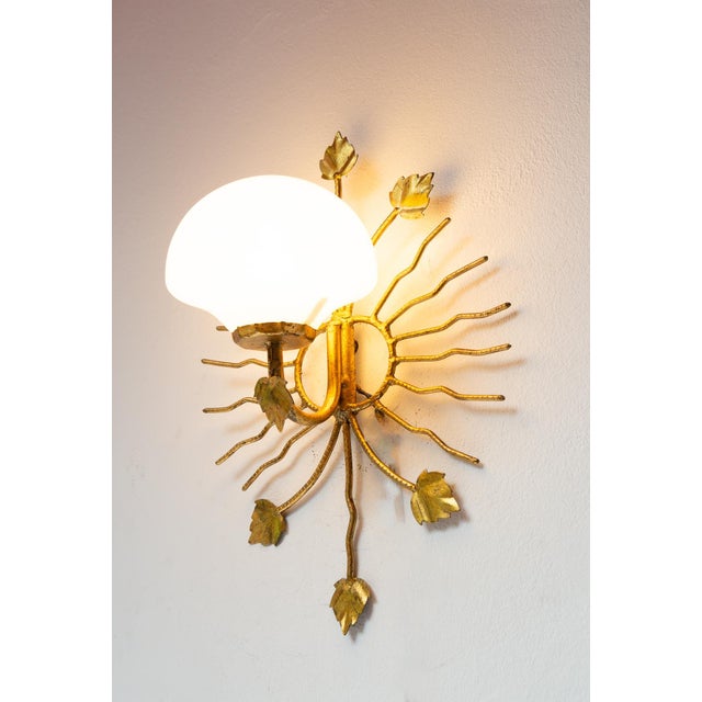 Italian Metal Wall Sconce, 1970 For Sale - Image 3 of 9