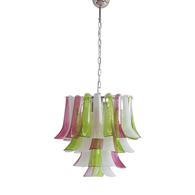 Murano Glass 4-Tier Chandelier, Italy For Sale