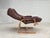 Brown Scandinavian Adjustable Armchair in Furniture Leather and Bentwood, 1970s For Sale - Image 8 of 18
