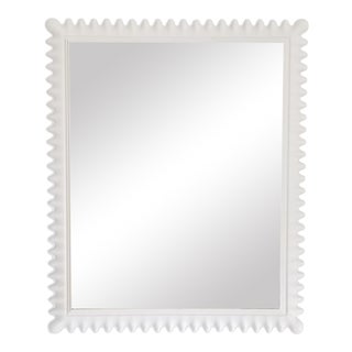 Marge Carson Scalloped Wall Mirror . For Sale