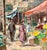 George Schwacha Jr, Modernist Oil Painting George Schwacha Brooklyn Street Scene Fruit Market WPA, c.1940's For Sale - Image 4 of 16