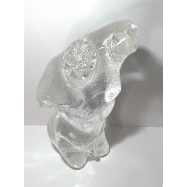 Modern Late 20th Century Signed De Stefano Acrylic Male Nude Sculpture, Numbered 2/160 For Sale - Image 3 of 8
