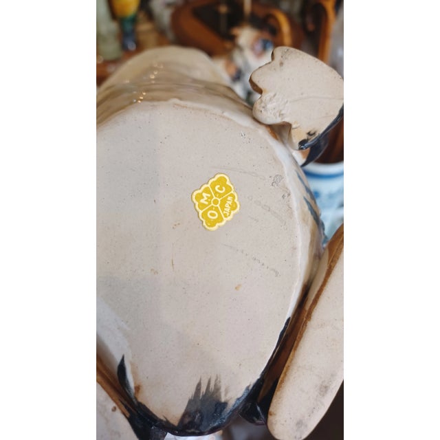 Vintage Japanese Hand Painted Ceramic Toad For Sale - Image 4 of 4