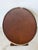 Wood Vintage Hekman Chippendale Style Mahogany Matched-Grain Oval Side Table With Brass Gallery For Sale - Image 7 of 12