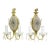 Mid 20th Century Restored French Bronze & Crystal Beaded Wall Sconces - Set of 2 For Sale
