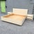Cream Postmodern Cream Lacquer Laminate King Size Bed Frame For Sale - Image 8 of 9