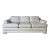 Vintage Century Furniture White Textured Fabric Three-Seater Sofa For Sale