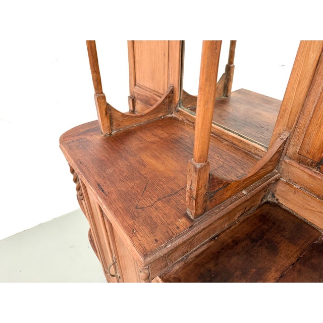 Folk Art Sideboard Cabinet in Oak, 1900 For Sale - Image 15 of 18