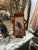 Early 20th Century Pair Squared Tapered Vases Cachepots With Pierced Edges and Gilt Dragon Handles, Austrian, Hand Painted, 20th C For Sale - Image 5 of 5