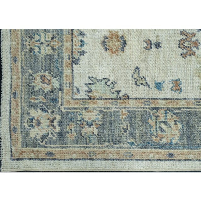 Turkish Oushak Runner Rug 2'10" x 16'3" #17907 For Sale - Image 4 of 8