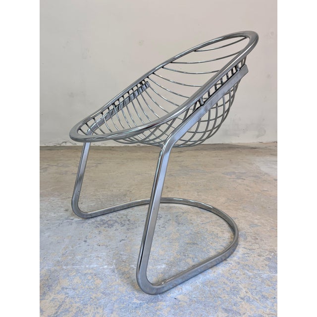 Cantilever Chair with Fur by Gastone Rinaldi For Sale - Image 11 of 11