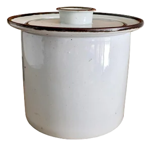 1960s Dansk Brown Mist 3.25 Quart Deep Round Covered Casserole With Lid