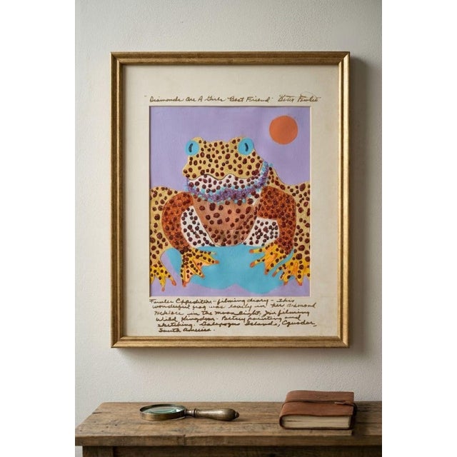 Add a touch of sparkle and nature to your home with this delightful original mixed-media painting by Betsey Fowler. Titled...