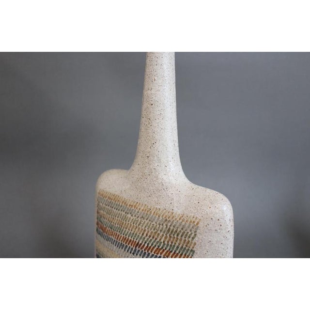 Vintage Italian Ceramic Decorative Bottle by Bruno Gambone, 1990s For Sale - Image 12 of 18