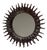 Sole Bio French Ceramic Mirror by Renzo Maar For Sale