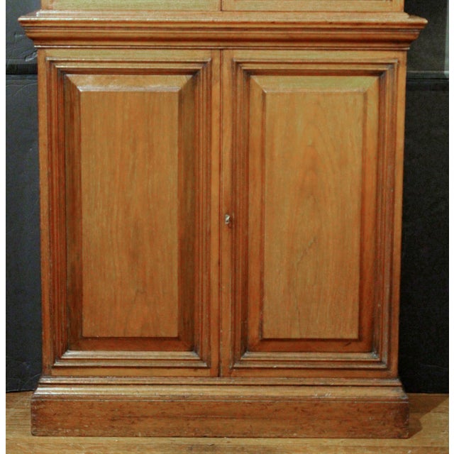 Brown Circa 1905 Edwardian Georgian Style English Bookcase Cabinet For Sale - Image 8 of 8