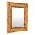 Vintage Coastal Tortoise Bamboo & Woven Rattan Wall Mirror For Sale