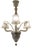 Vintage Murano Glass 3-Light Chandelier from Barovier & Toso, 1940s For Sale