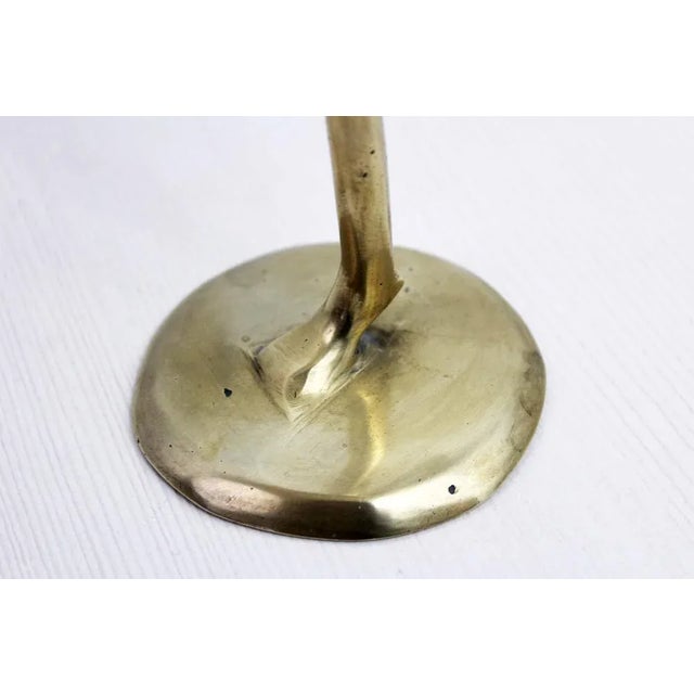 Modern Brass Candleholder, 1970s For Sale - Image 12 of 13