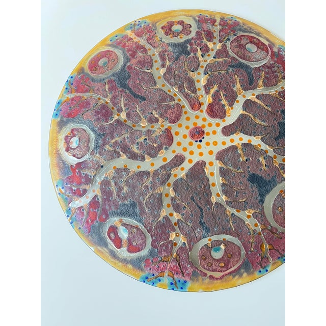 Large Sculptural Bowl in Handmade Fused Glass, 1980s For Sale - Image 12 of 17