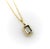 2010s 18k Gold 1/2 Carat Emerald Cut Diamond in Collet Setting With Black Rhodium Necklace For Sale - Image 5 of 12