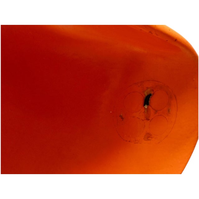 Vintage Pop-Art Floris Chair in Orange Polyester by Günter Beltzig, Germany, 1967 For Sale - Image 4 of 10