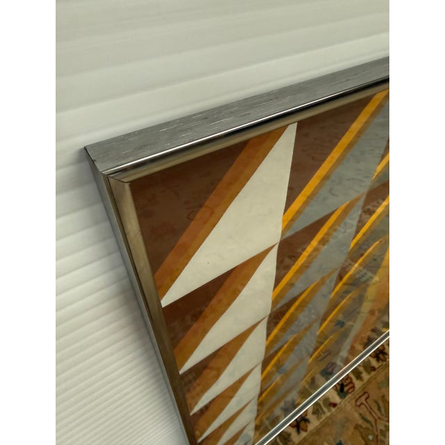 Metal Diminishing Patterns II Optical Signed Artwork, Circa 1970's For Sale - Image 7 of 12