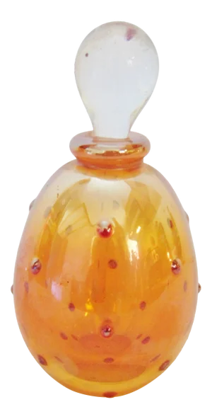 Modern Design Orange Art Glass Perfume Bottle