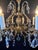 Vintage Chandelier- Vintage Spanish Brass Chandelier With 8 Lights & Faceted Crystal For Sale In Chicago - Image 6 of 8