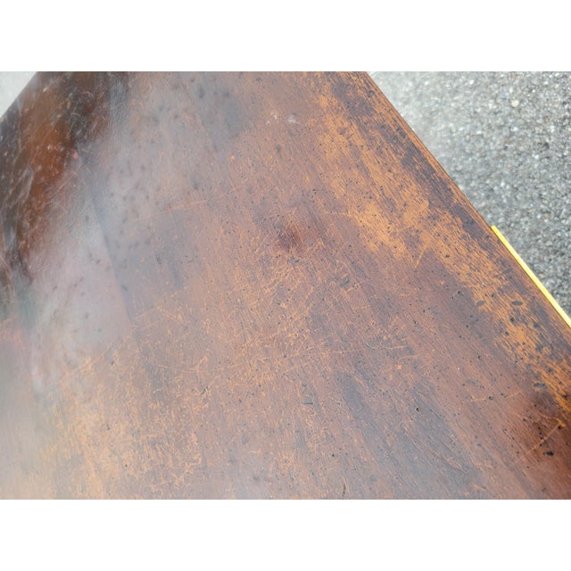 Vintage Campaign Hide Away Twin Size Murphy Bed Cabinet For Sale - Image 16 of 18