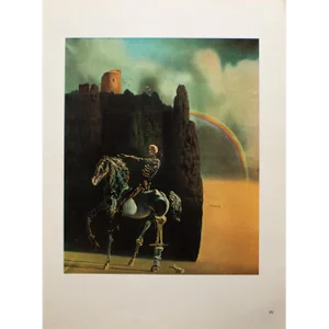 1957 After Salvador Dali, "The Knight of Death" First Edition Period Photogravure