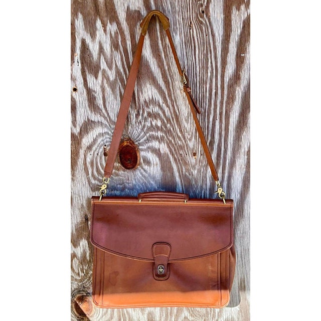 Vintage Coach Beekman Briefcase For Sale - Image 11 of 11