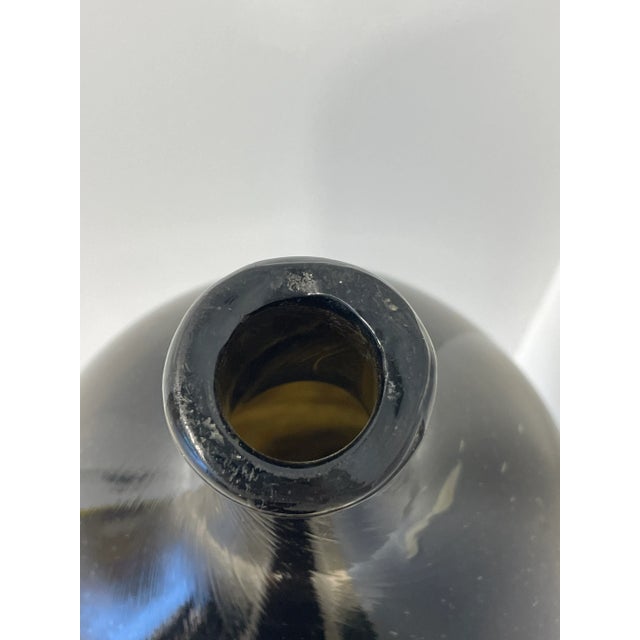 Mid 19th Century Large Antique French Hand Blown Glass Wine Bottle For Sale In Boston - Image 6 of 8