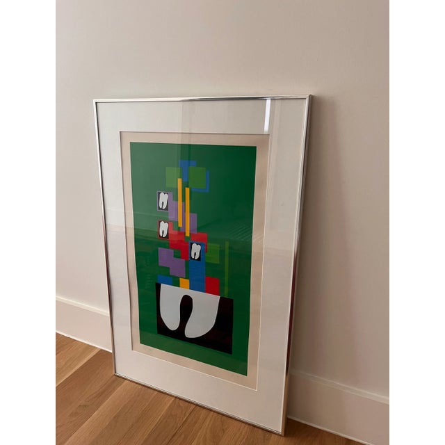 Printmaking Materials Untitled Abstract Screen Print (Edition 9/150) For Sale - Image 7 of 10