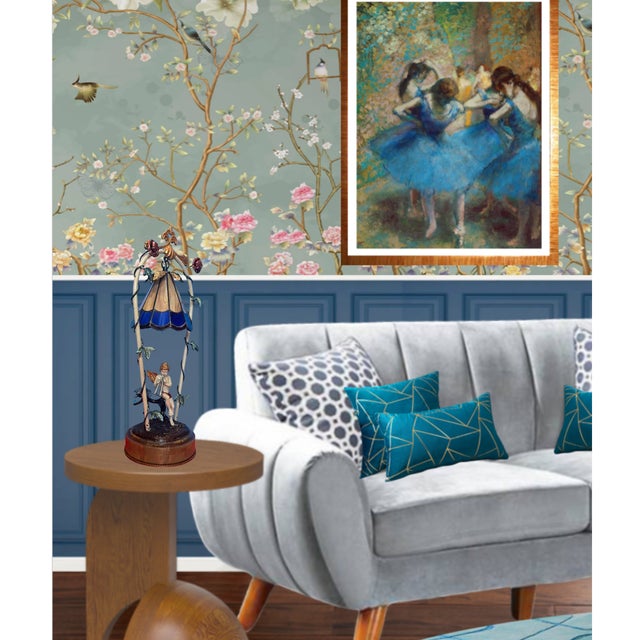 Cherub Playing the Flute Tole Table Lamp For Sale - Image 9 of 12