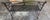 Vintage Regency-Style Reeded Wrought-Iron Garden Bench With Paw Feet For Sale - Image 4 of 12