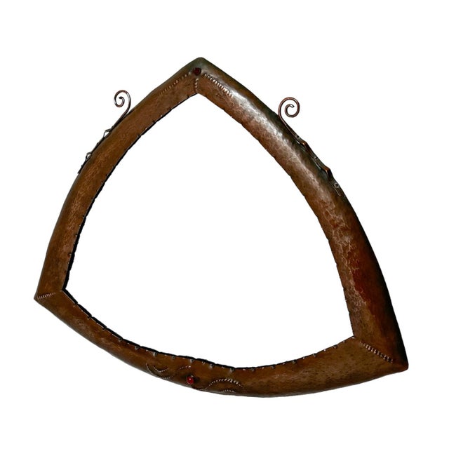 Art Deco Patinated Brass Amsterdamse School Mirror, 1920s For Sale - Image 3 of 6