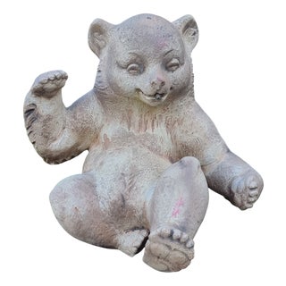 Terracotta Teddy Bear from Heissner, 1910 For Sale