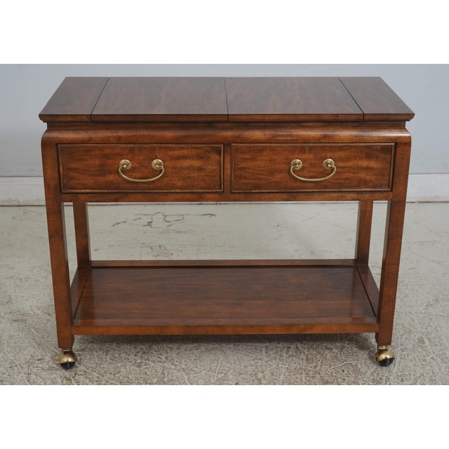Age: Approx: 40 Years Old Details: Brown Mahogany Finish Dovetailed Drawer Construction Quality Construction Flip Top...