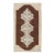 Vintage Turkish Oushak Runner With Floral Medallions in Brown, Gray, Taupe For Sale