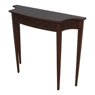 Stickley Inlaid Federal Mahogany Console Table For Sale