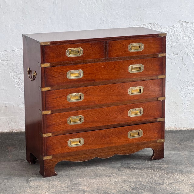 British Mahogany Military Chest, Early 1900s For Sale - Image 15 of 15