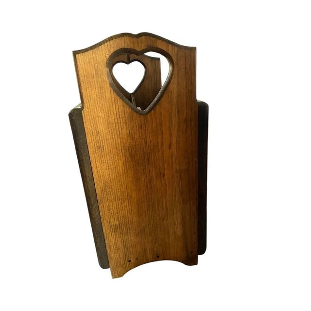 Wood Antique/Vintage Book Caddy Stand Teddy Bear Farmhouse/Cottagecore Kids For Sale - Image 7 of 12