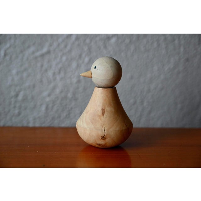 1970s Minimalist Scandinavian Turned & Carved Wooden Birds, 1970s, Set of 2 For Sale - Image 5 of 9