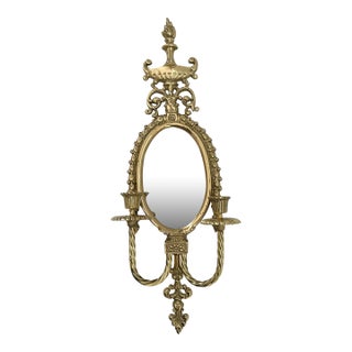 Vintage French Empire Style Double Candle Wall Sconce For Sale