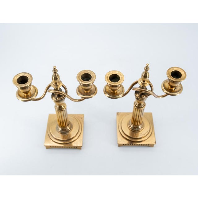 Antique Swedish Brass No. 23 Candlesticks from Skultuna Bruk, 1890s, Set of 2 For Sale - Image 11 of 14