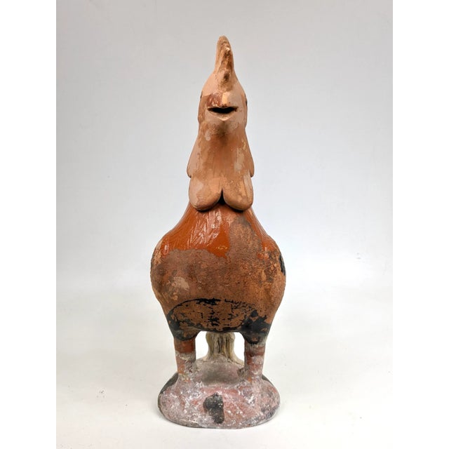 19th Century Antique Terra Cotta Rooster For Sale - Image 4 of 9